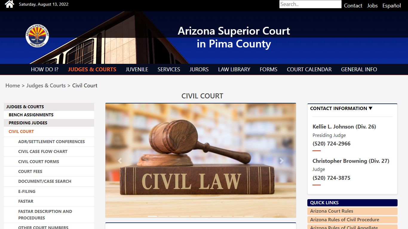 Civil Court - Pima County, Arizona
